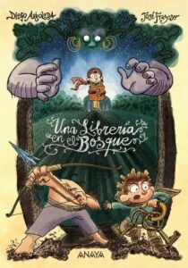 una libreria en el bosque